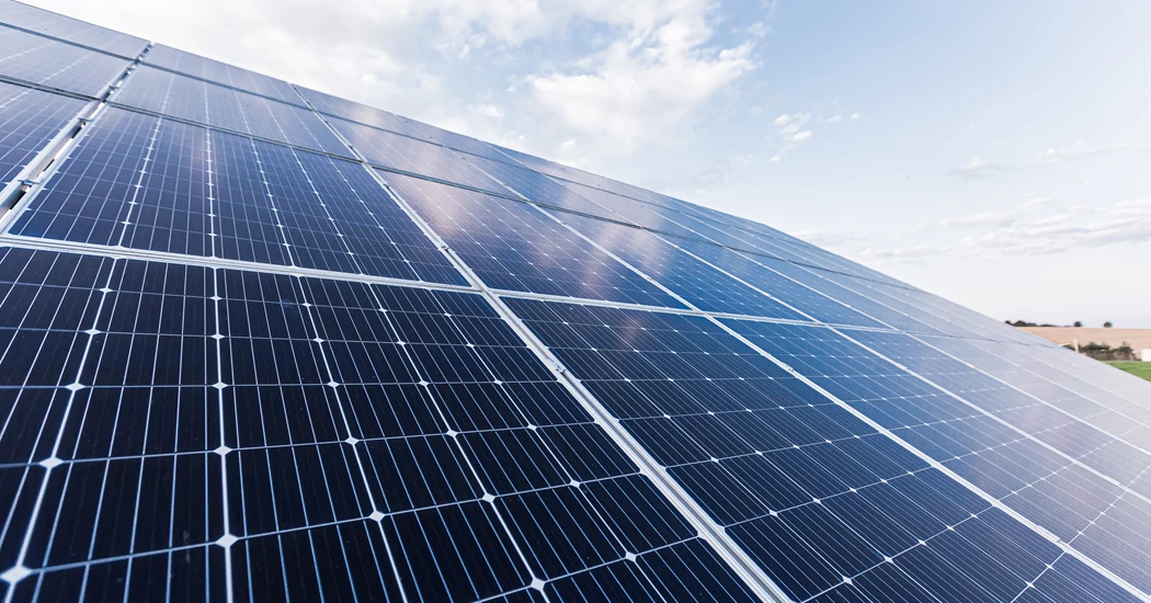 image is Solar Panel Photo Close Up On Blue Sky Background 2023 11 27 05 30 57 Utc image is Solar Panel Photo Close Up On Blue Sky Background 2023 11 27 05 30 57 Utc