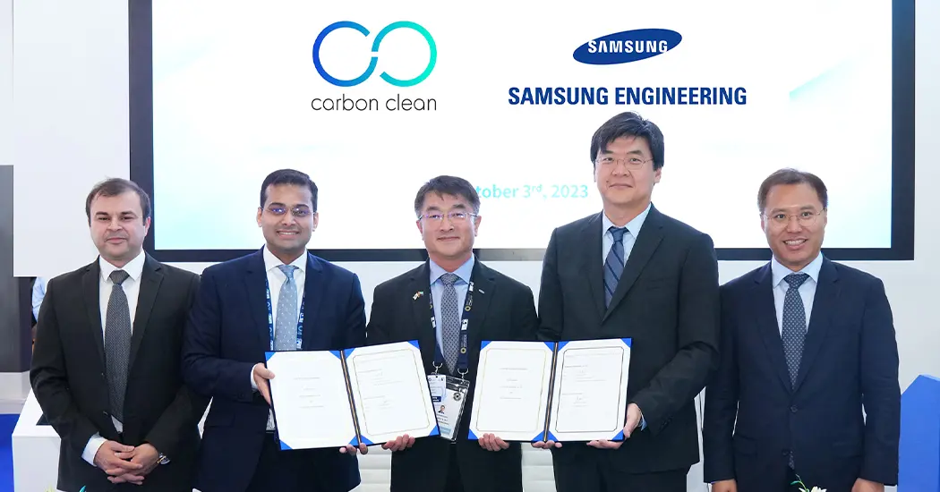 Samsung Engineering and Carbon Clean partners on marine carbon capture