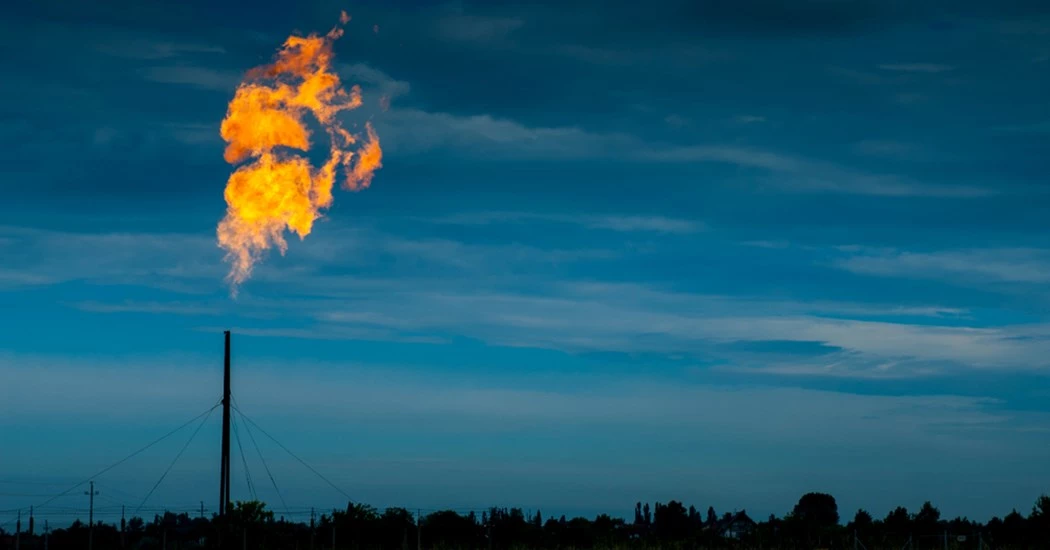 image is Methane Flares image is Methane Flares