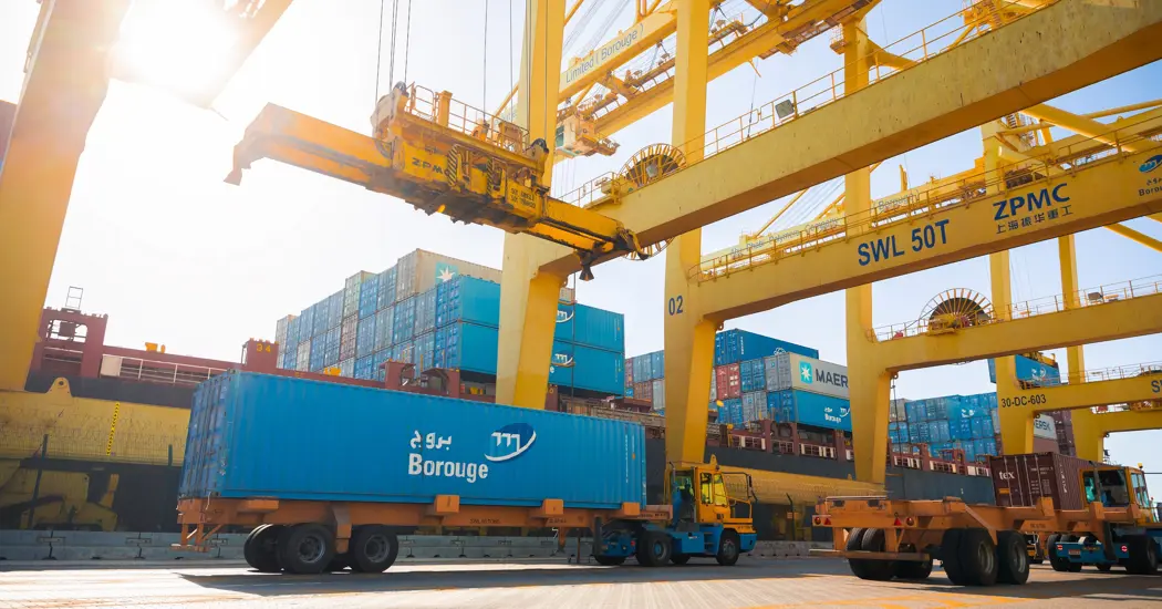 image is Borouge Container Ready For Export