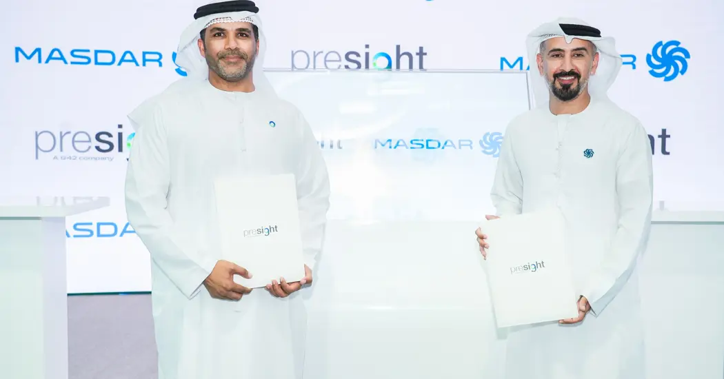 image is Masdar And Presight Sign Agreement To Develop AI Asset Management Tool