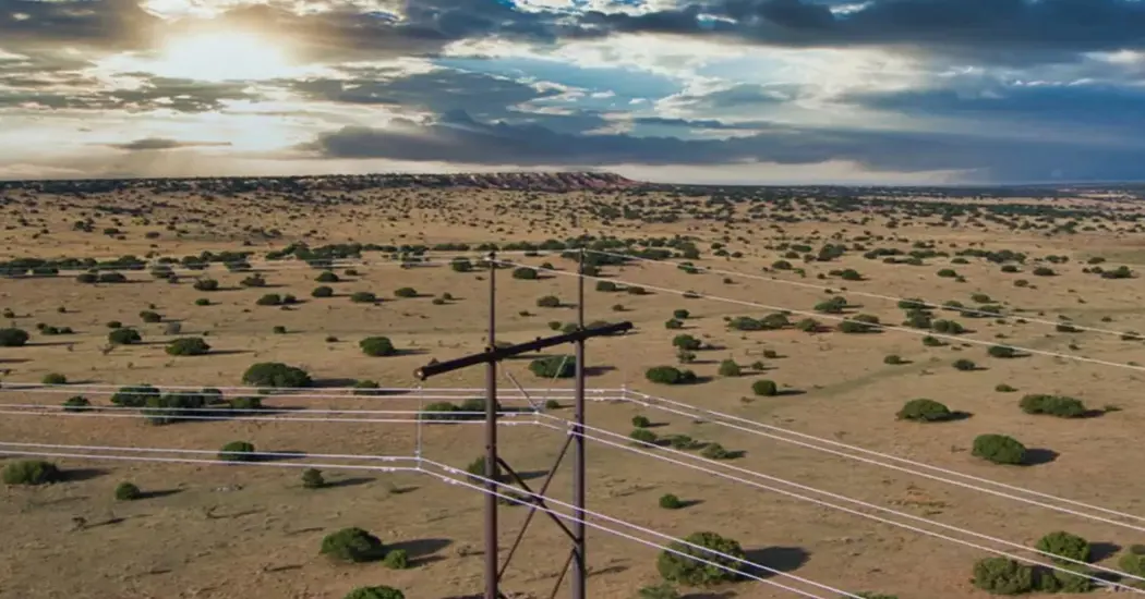 image is Hitachi Energy Western Spirit Transmission New Mexico Revised