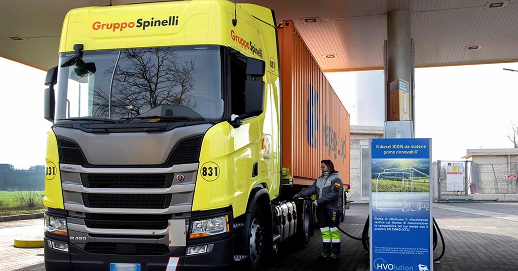 image is Eni Sustainable Trucks image is Eni Sustainable Trucks