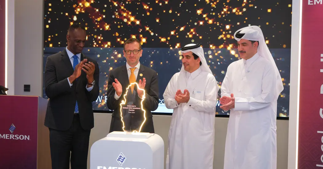 image is Emerson LNG Solutions Center Inauguration