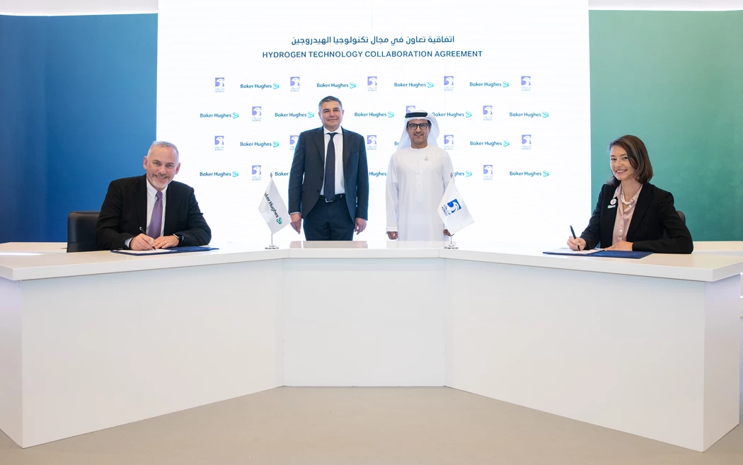 ADNOC and Baker Hughes collaborate to advance hydrogen technology innovation ADNOC Baker Hughes CLIMATECH