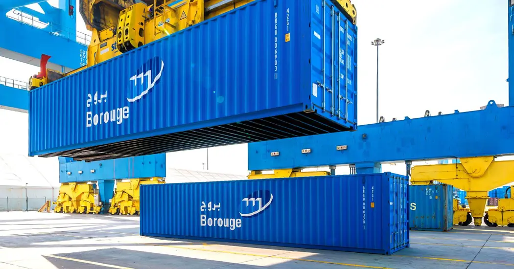 image is Borouge Container Ready To Be Shipped