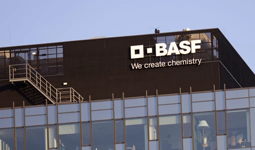 BASF logo on building