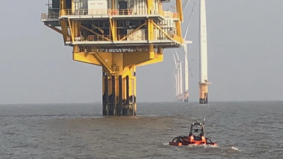 Pic 1 Oceanalpha USV Checks Submarine Pipeline At The Oil Field