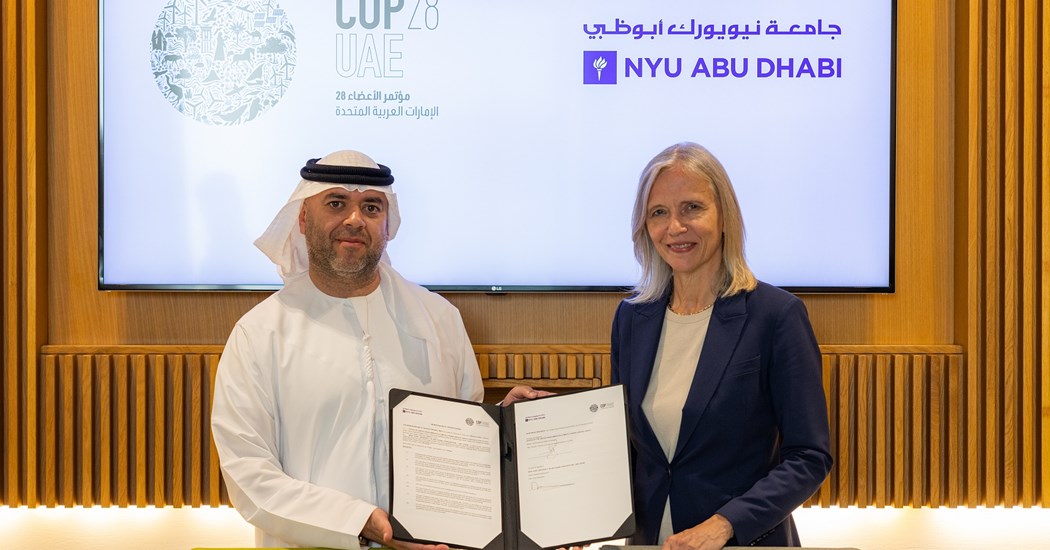 image is COP28 Presidency And New York University Abu Dhabi