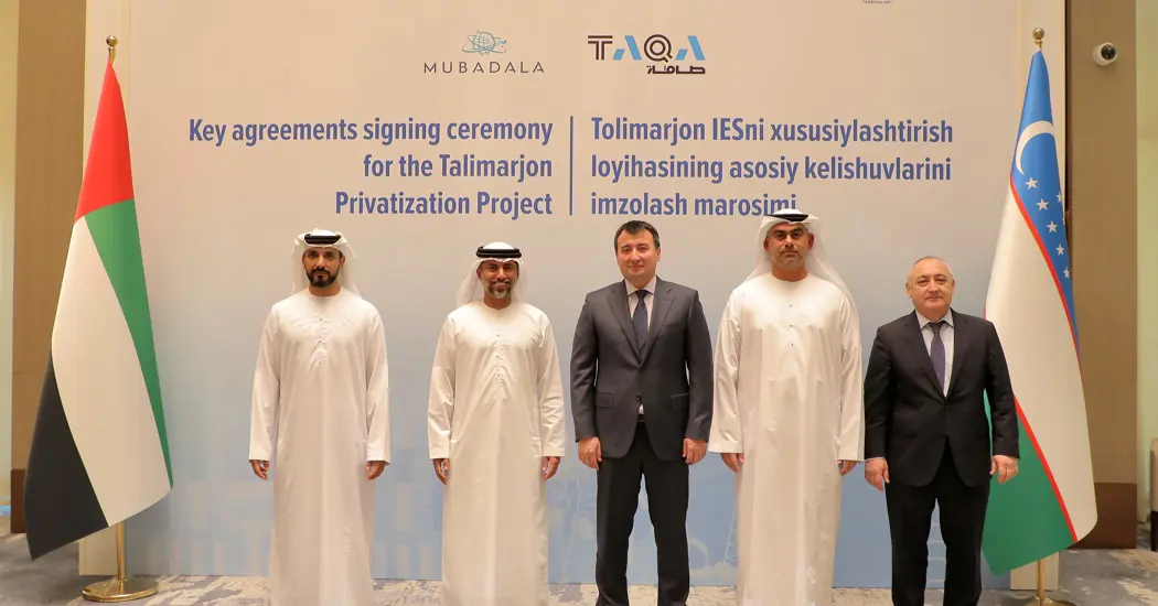 image is Mubadala And TAQA Group To Invest In Power Sector In Uzbekistan (Image)