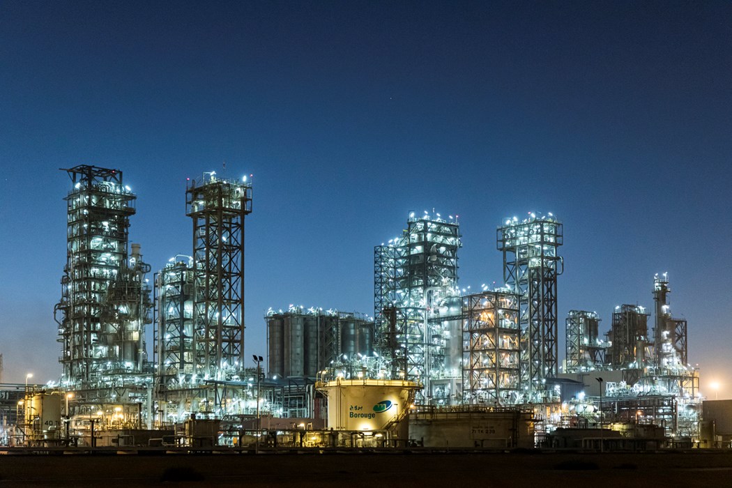 image is Borouge Petrochemical Complex In Al Ruways Industrial City